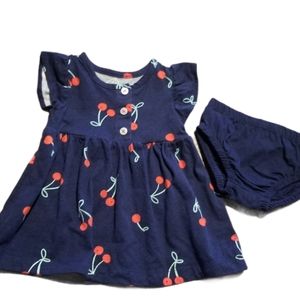 3/$12 Carter's cherry print dress